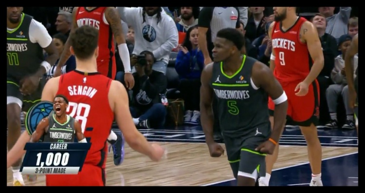  23歲186天！愛(ài)德華茲成NBA歷史上最年輕投進(jìn)1000記三分球員