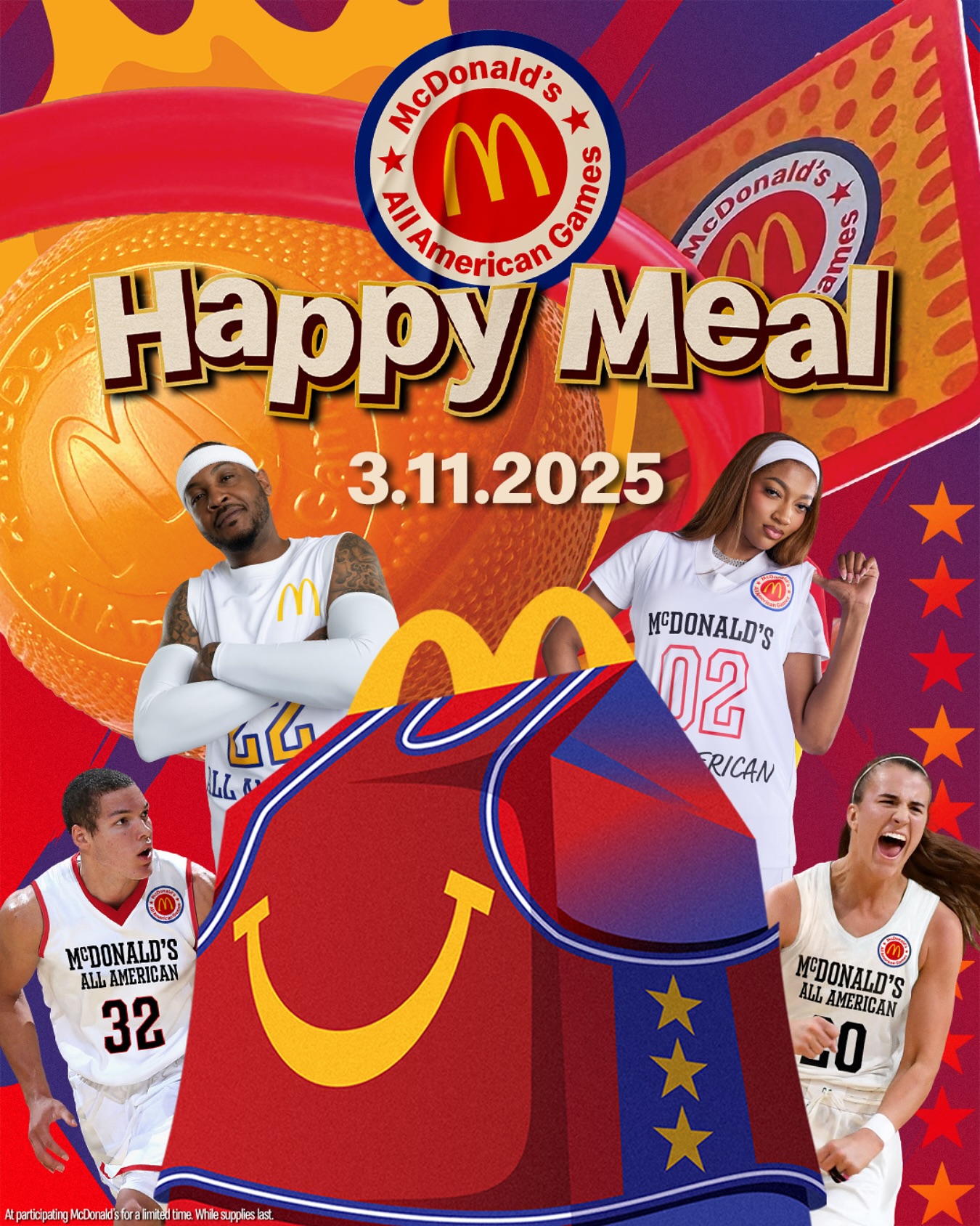  穿搭尺度大！WNBA球星安吉爾-里斯代言麥當(dāng)勞全美高中籃球賽