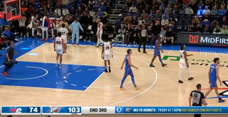  多名主力輪休！雷霆三節(jié)破百 103-74領先76人29分