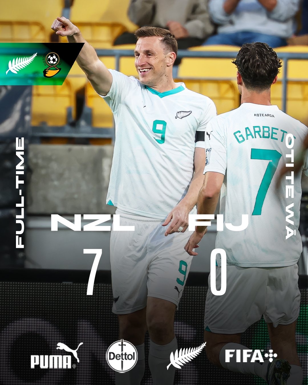  距世界杯一步之遙！新西蘭7-0進(jìn)大洋洲決賽，其FIFA排名高國足1位
