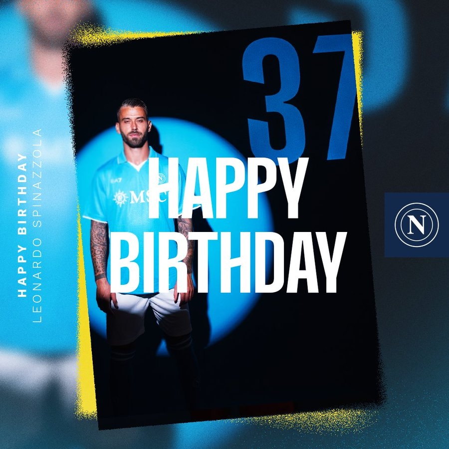  生日快樂！那不勒斯官方發(fā)文慶祝斯皮納佐拉32歲生日