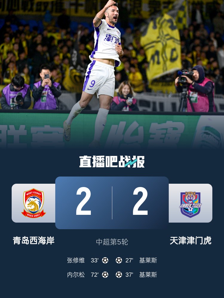  津媒：津門虎只踢了半場好球，9天3賽凸顯體能及板凳深度不足